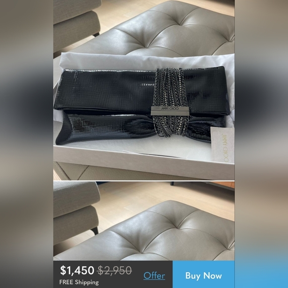 Jimmy Choo Chandra black clutch - Picture 7 of 7